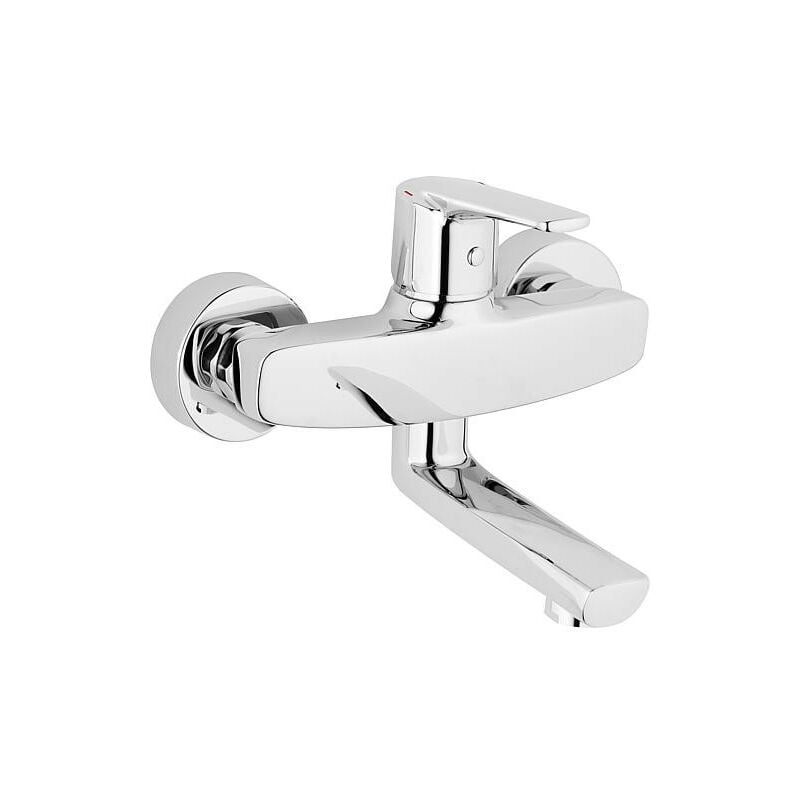 Heinrich Schulte - Mitigeur evier - mural Heinrichschulte Alpha 300 chrome, entraxe 115mm