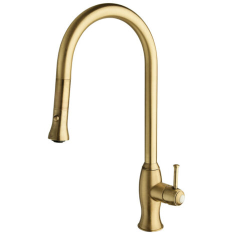 Mitigeur évier retro canova avec douchette bi-jets vieux bronze mat - CRISTINA ONDYNA KA53093