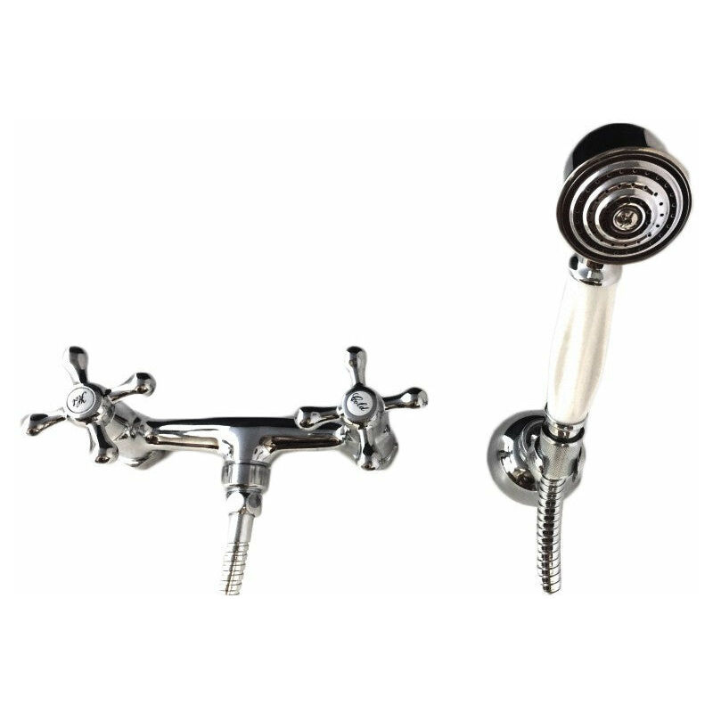 Mélangeur douche mural avec douchette, complète