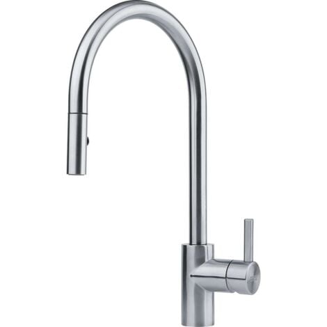 Franke Eos Neo - Mitigeur d'évier FC 0045.501 avec douchette extractible, inox 115.0590.045