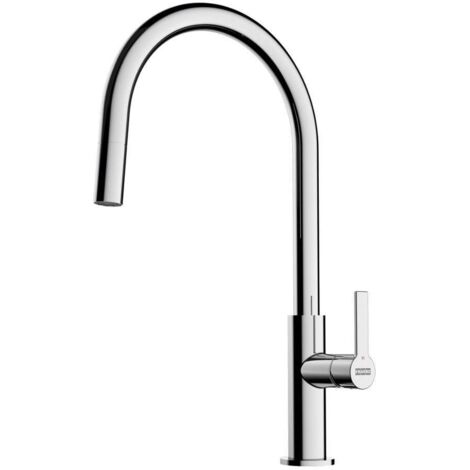 Mitigeur Franke Maris Slim J Chrome à douchette - Chrome coloris Chrome