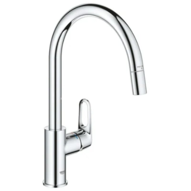 Grohe - BauFlow mitigeur évier monotrou, chrome (G30549000)