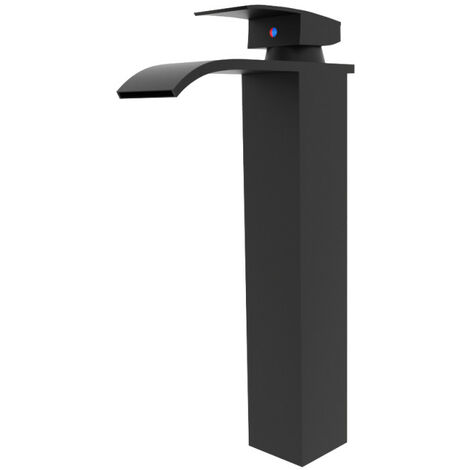 Mitigeur haut lavabo CASCADE Noir Mat