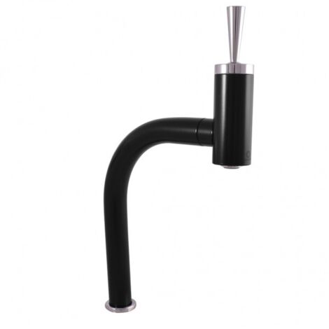Mitigeur haut lavabo SEINA JOYSTICK 25,8 cm laiton chromé noir