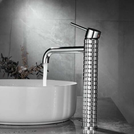 Mitigeur haut lavabo vasque Chrome, Iron