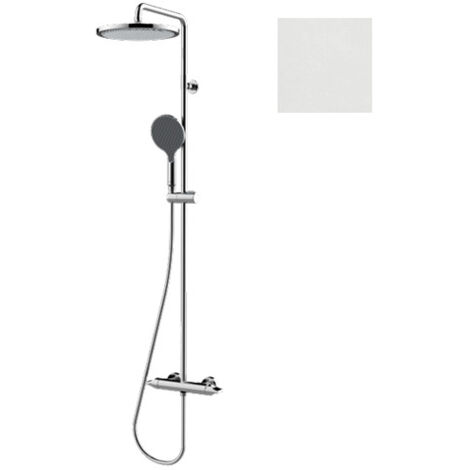 Mitigeur kit colonne de douche murale blanc mat Apice - Bossini L10506045