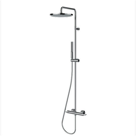 Mitigeur kit colonne de douche murale chromé thermostatique Apice - Bossini L10507030