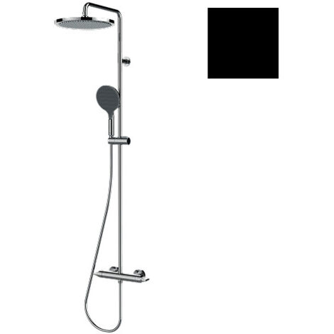 Mitigeur kit colonne de douche murale thermostatic noir mat Apice - Bossini L10505073