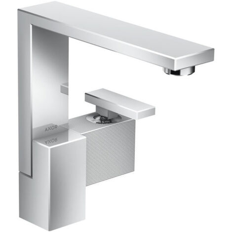 mitigeur lavabo 190, coupe diamant, bonde push-open chroméé