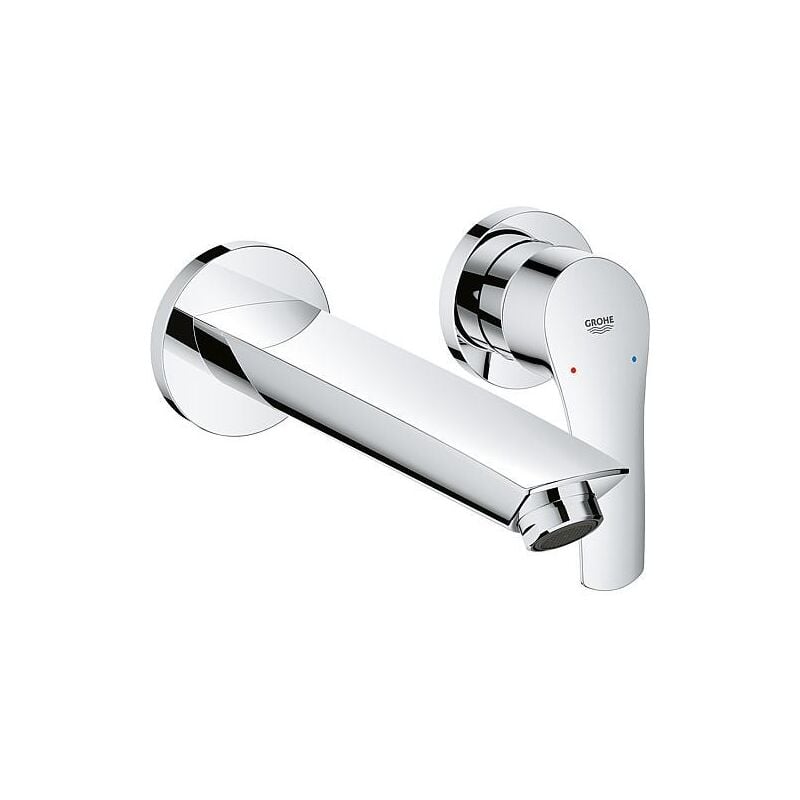 Grohe - Mitigeur de lavabo mural Eurosmart chromé up 2 trous saillie 211 mm