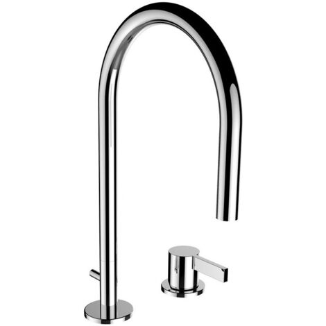 Mitigeur lavabo 2 trous KARTELL avec vidage chromé LAUFEN