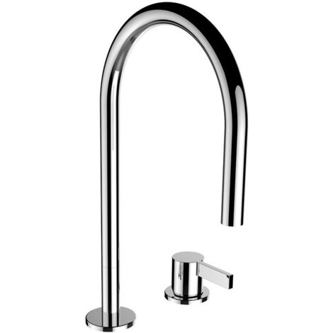 Mitigeur lavabo 2 trous KARTELL sans vidage chromé LAUFEN