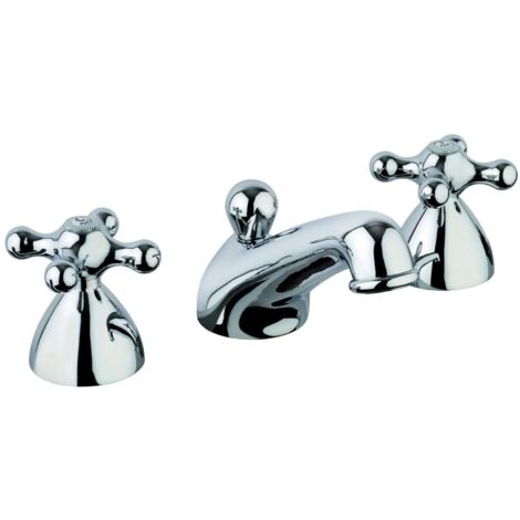 Mitigeur lavabo 3 trous avec vidage 1"1/4 Mamoli Epoca 45350000E051  Chromé