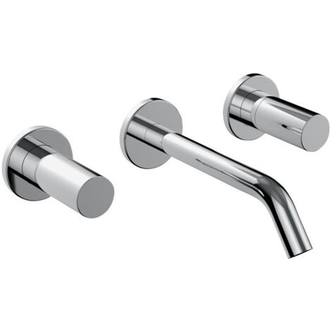 Mitigeur lavabo à encastrer 3 trous KARTELL saillie 175 mm chromé LAUFEN