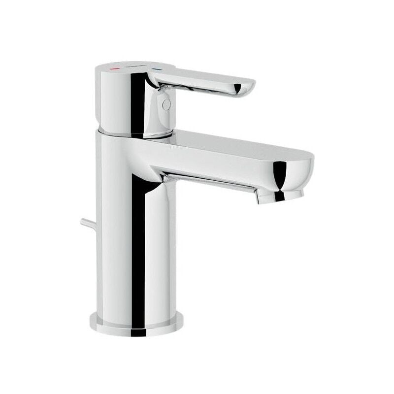 Nobili - Mélangeur monocommande pour lavabo à économie d'énergie en laiton chromé