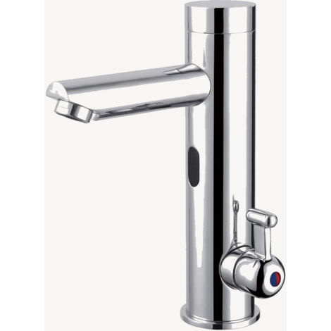 Mitigeur lavabo automatique moderne, Chromé - Pula