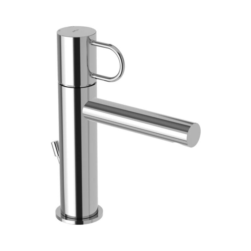 Mélangeur lavabo avec vidange automatique 1'1/4G Paffoni Joker série JK075CR Chromé - Laiton