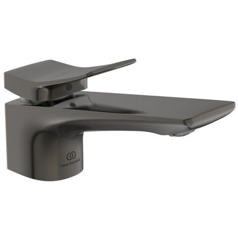 Mitigeur lavabo avec tirette et vidage Conca métal Or