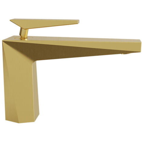 Mitigeur lavabo avec vidage Up&Down Or Brossé Fractal - CRISTINA ONDYNA FT22096P