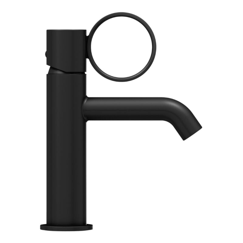 Jacob Delafon - Mitigeur lavabo bas Vivienne noir mat avec bague noire mate