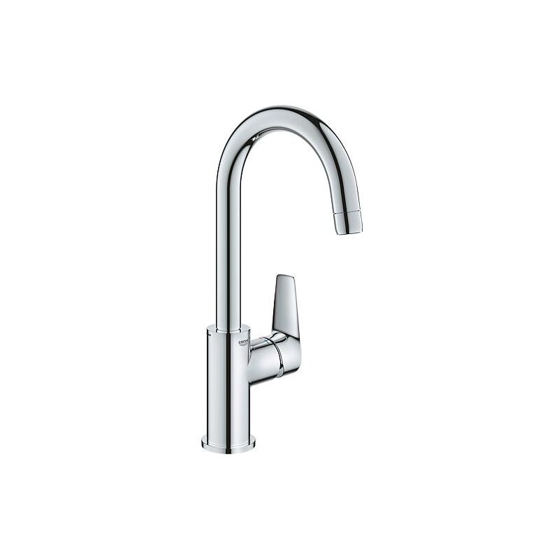 Grohe - Mitigeur de lavabo BauEdge L-Size saillie 140 mm chrome écoulement Push-Open