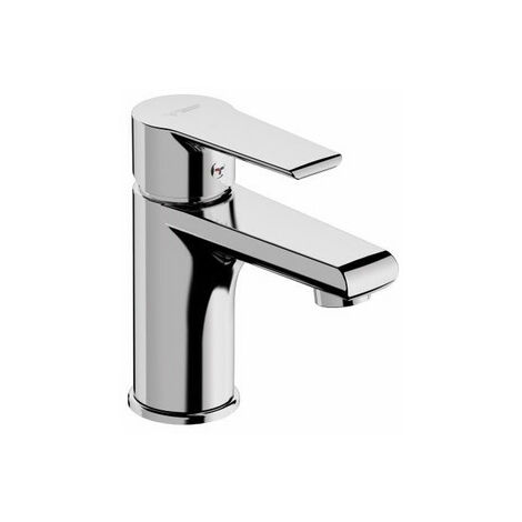 Mitigeur lavabo bec court chromé NF. Sans vidange
