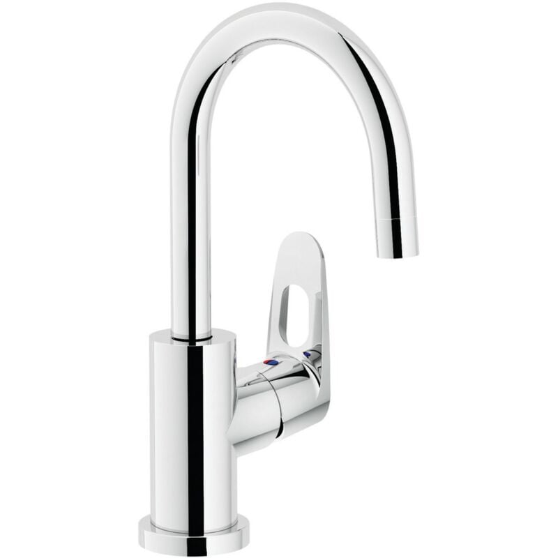 Anconetti - Mitigeur lavabo bec haut Ancoswing 2 Chromé