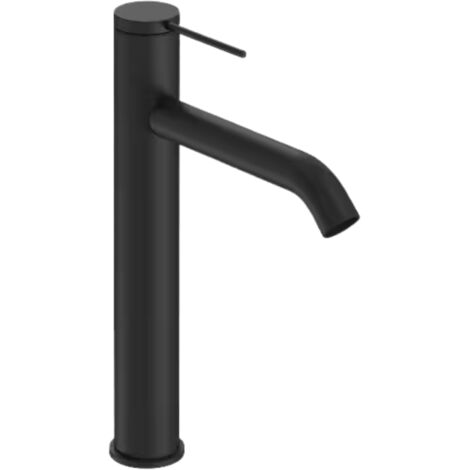 Mitigeur lavabo bec haut JACOB DELAFON Grands Boulevards sans vidage Noir mat