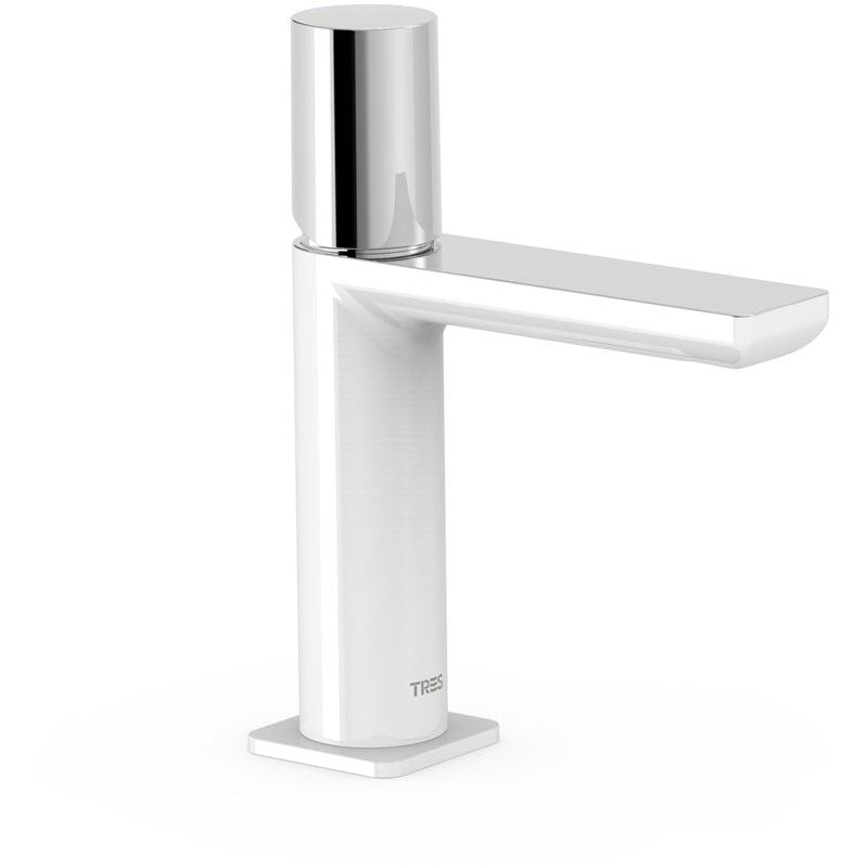 20010302BL loft Grifo Monomando para Lavabo Color Blanco-Cromo - ref: 20010302BL - Tres
