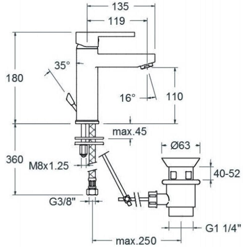 Ramon Soler - Mitigeur lavabo C2 Drako 330402 s.a