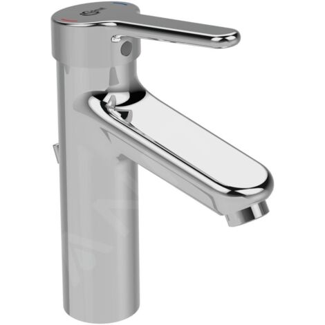 Mitigeur lavabo CERAPLUS 2 Grande avec bonde en métal chromé IDEAL STANDARD