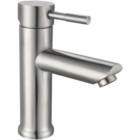 Mitigeur lavabo complet en acier inoxydable