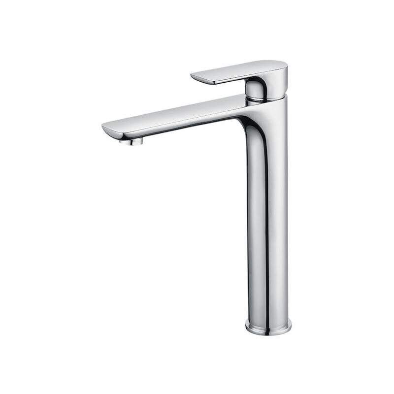 Fei Yu - Mitigeur Lavabo Design à Bec Haut Grand Robinet Salle de Bain Chromé avec Mousseur Démontable Robinet de Lavabo en Laition Robinet haut