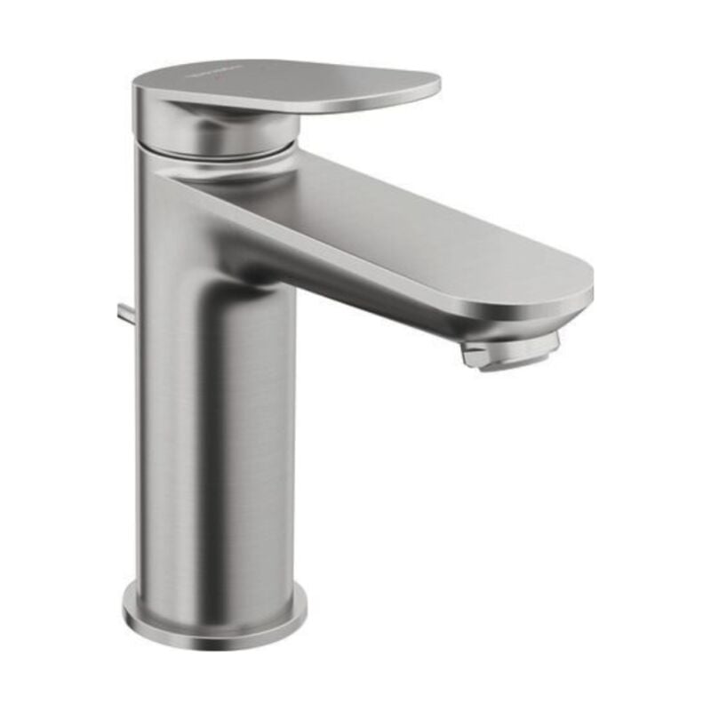 Duravit - Mitigeur lavabo duvarit Wave m avec vidage inox brossé