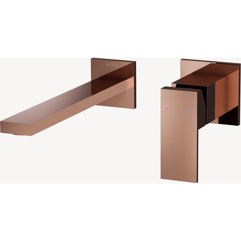 Kroos ® - Mitigeur lavabo encastré Or rose - Sirius