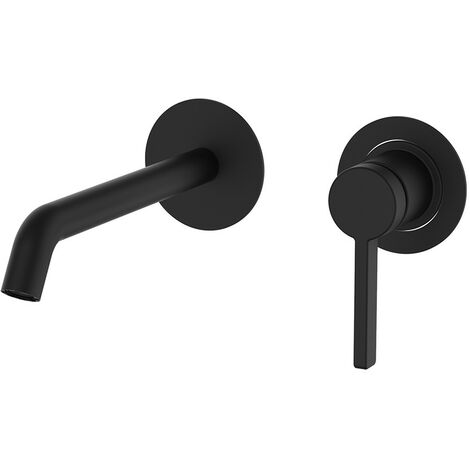 Mitigeur Lavabo Encastrable AXIS (bec 150 mm)  Finition GRB: Noir