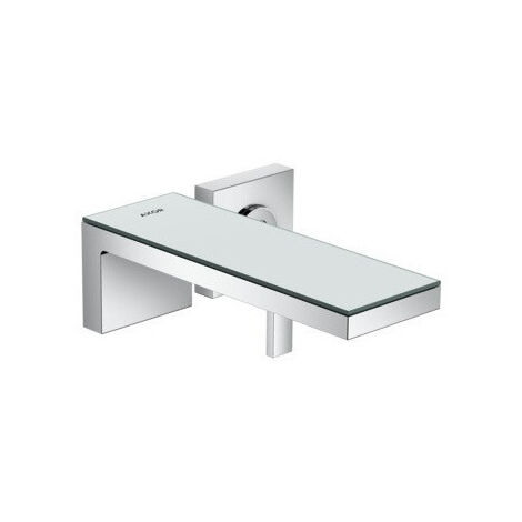 mitigeur lavabo encastré, bonde à écoulement libre chromée/miroir