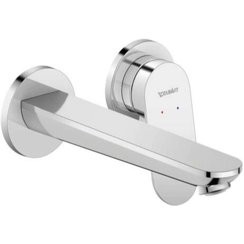 Duravit - Wave - Mitigeur de lavabo encastré, installation 2 trous, chrome WA1070004010