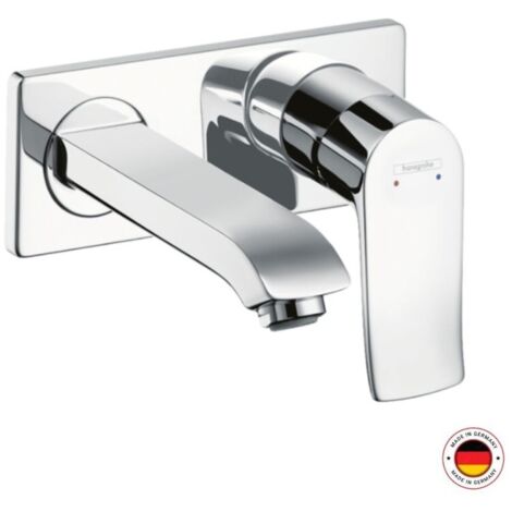 Mitigeur lavabo encastré METRIS bec court 165mm Chromé Hansgrohe