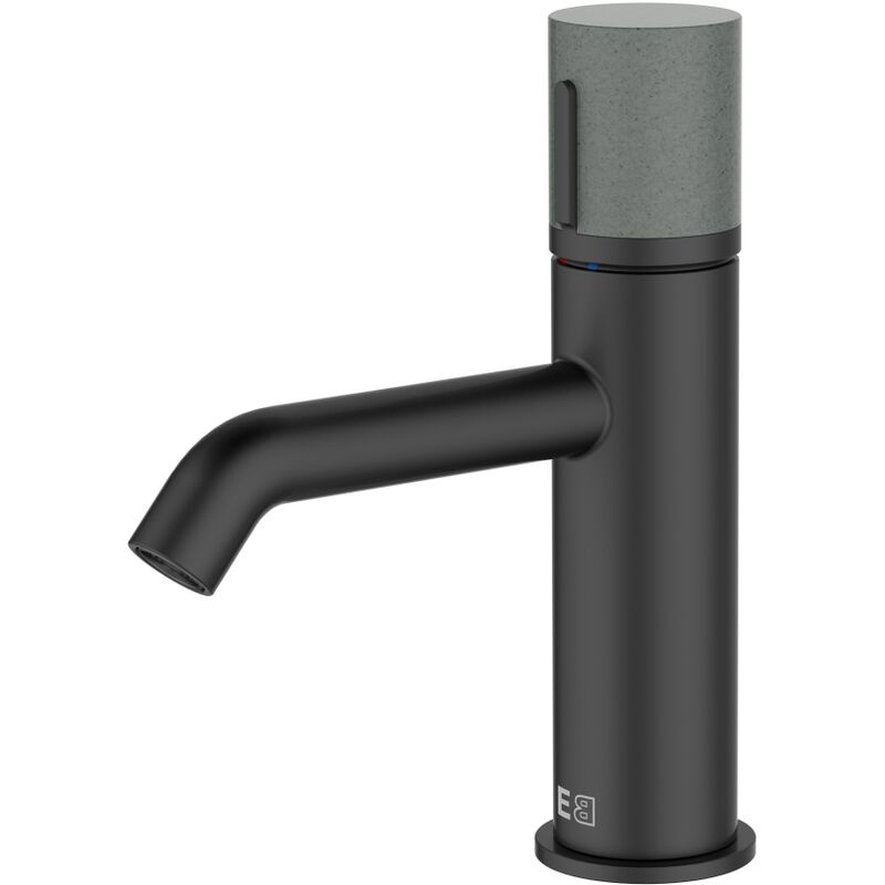 

Mitigeur lavabo Essebagno Manopola bas noir/béton - Noir