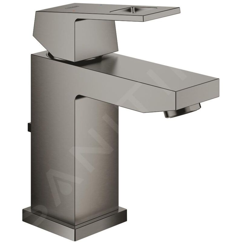 Grohe - Eurocube - Mitigeur de lavabo avec vidage, Hard Graphite brossé 23127AL0