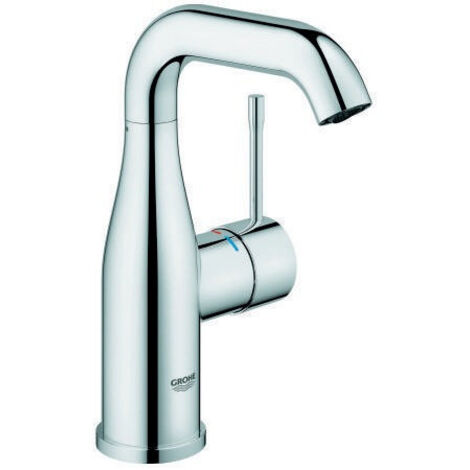 Mitigeur lavabo Grohe ESSENCE taille M · bec en U · corps lisse chromé