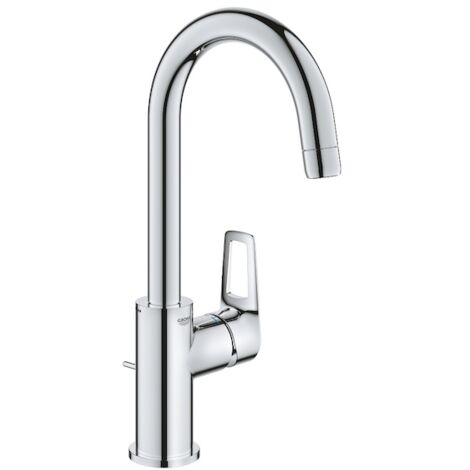 Mitigeur lavabo GROHE "NOUVEAU BAULOOP", taille L bec haut avec vidage