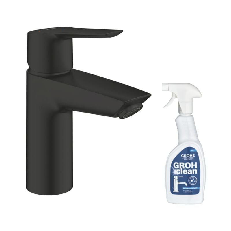 Grohe - Mitigeur lavabo Start ouverture eau froide noir s + nettoyant GrohClean