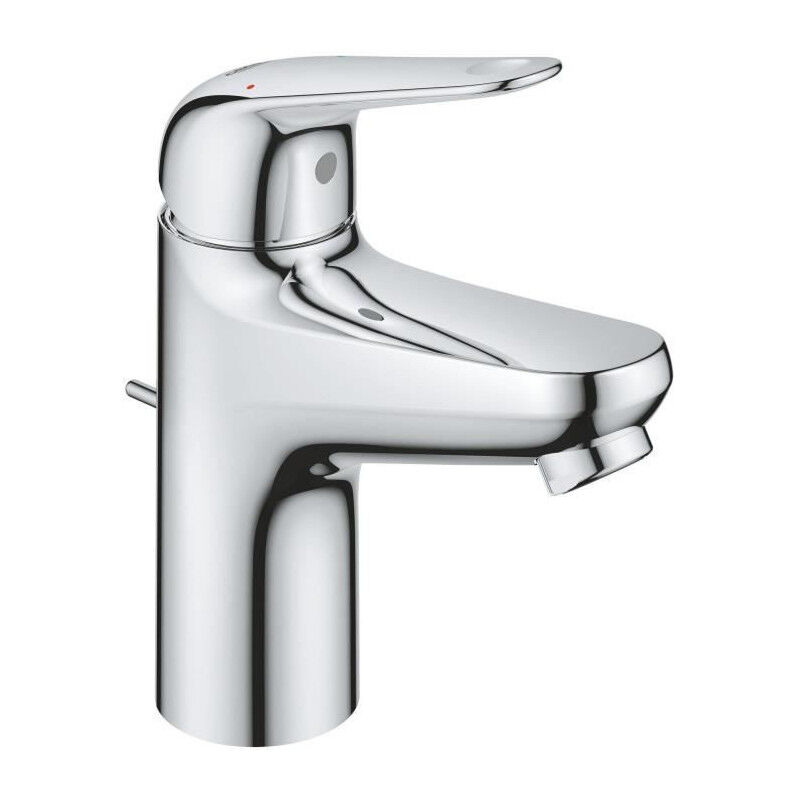Mitigeur monocommande lavabo Grohe Swift - 24316001 - Chromé - Taille s - Economie d'eau - Tirette et vidage