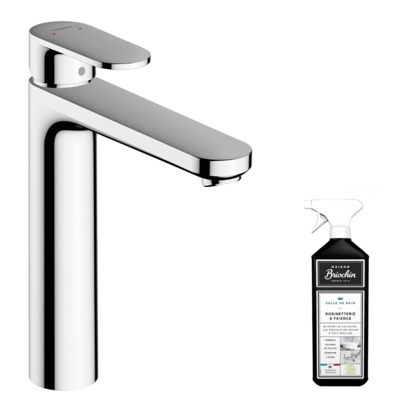 Hansgrohe - Mitigeur lavabo 190 sans tirette ni vidage chrome + nettoyant Briochin