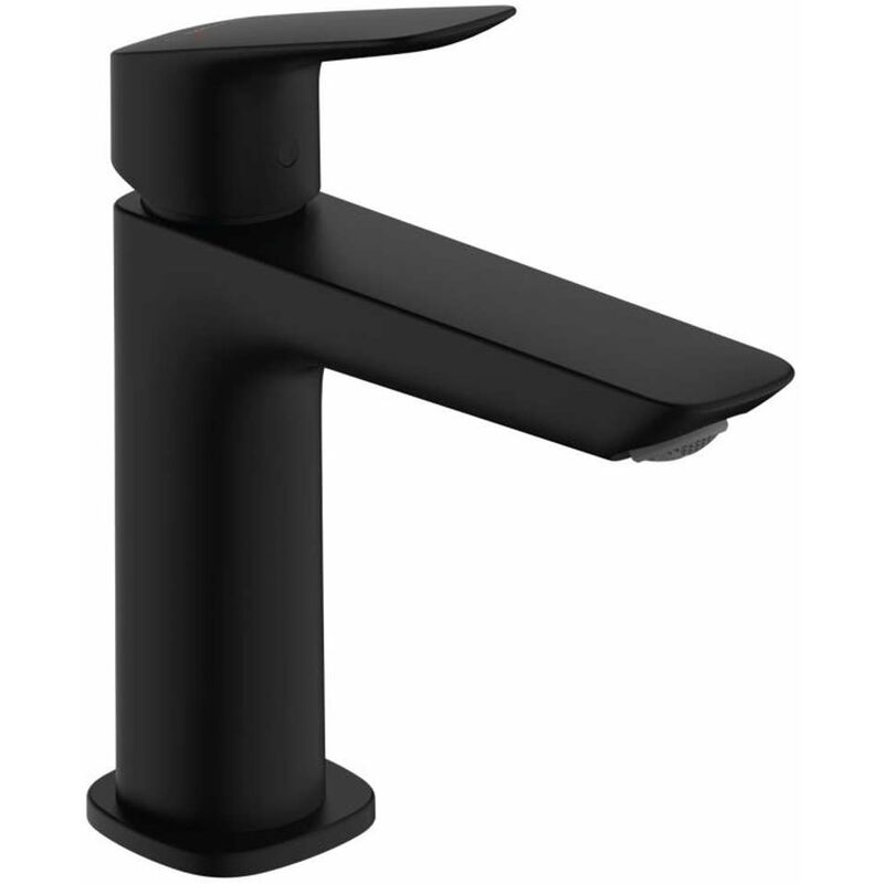 Hansgrohe - Logis - Mitigeur de lavabo avec vidage, EcoSmart, noir mat 71251670