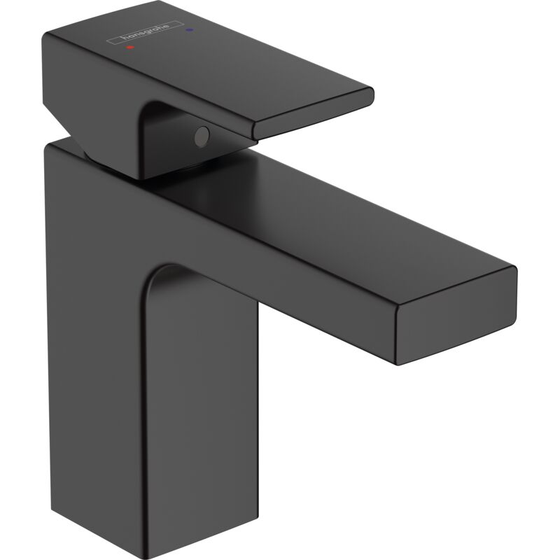 Hansgrohe Vernis Shape Single lever basin mixer 100 with pop-up waste set - Matt Black - 71561670