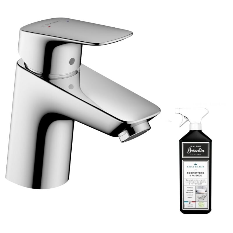 Hansgrohe - Mitigeur lavabo 70 bas débit 3,5 l/min chrome + nettoyant Briochin