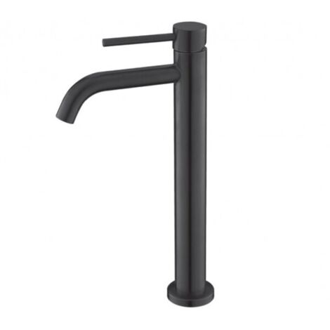 Mitigeur lavabo haut ARTEMIS en acier H. 30,4cm-Inox noir-3.5 ---Inox noir